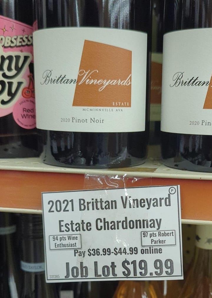 2020 Brittan Vineyards Pinot Noir Estate